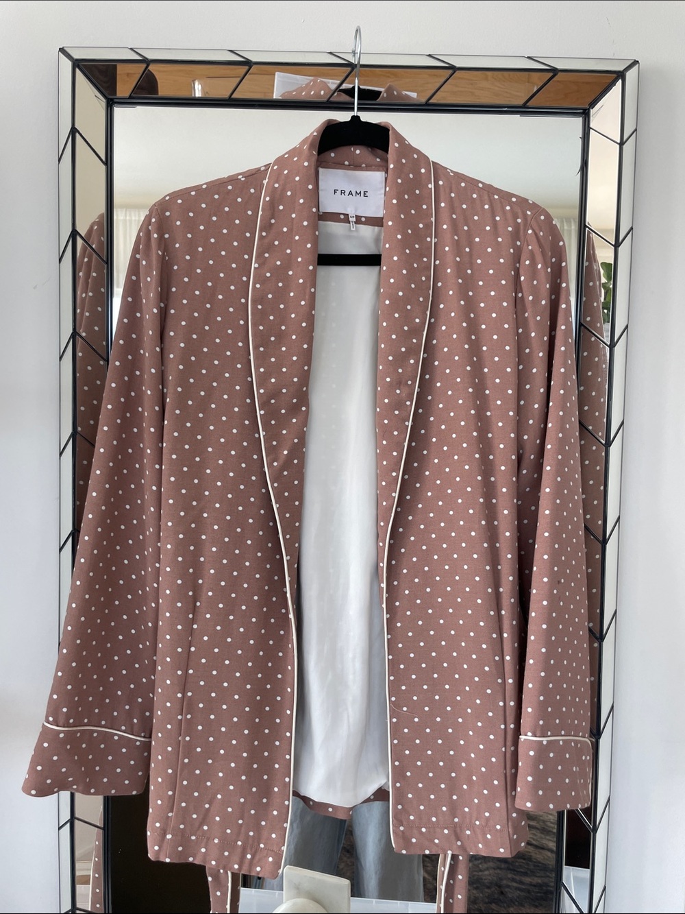 Frame Polka Dot Lightweight Jacket Blazer S